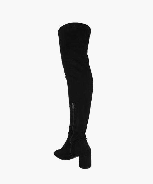 BOTAS ALTAS ELÁSTICAS NEGRAS