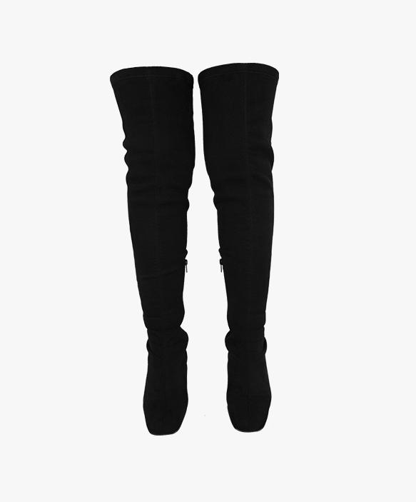 BOTAS ALTAS ELÁSTICAS NEGRAS