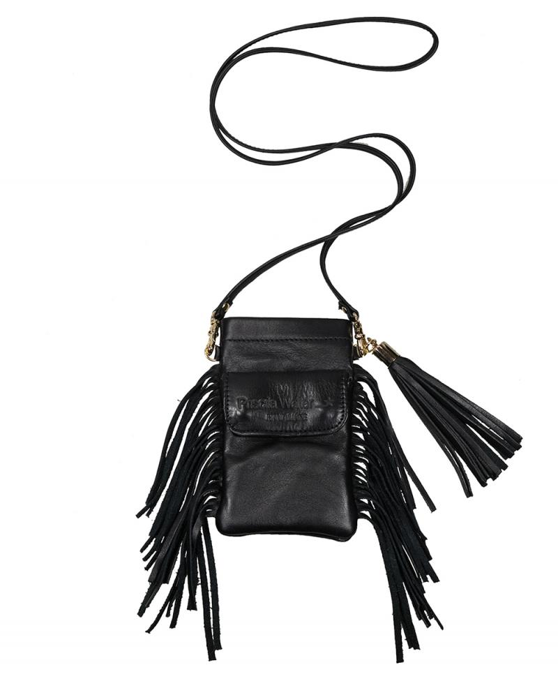 fringed smartphone bag with pocket