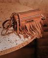 Fringed belt pouch Ibiza 3 in 1 black