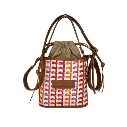 Sienna bag embroidery fucsia/rojo