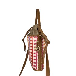 Sienna bag embroidery fucsia/rojo