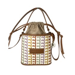 Sienna bag embroidery verde/mostaza