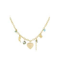 Collar charms turquesa