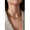 Collar charms turquesa