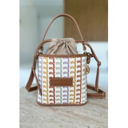 Sienna bag embroidery verde/mostaza