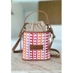 Sienna bag embroidery fucsia/rojo