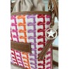 Sienna bag embroidery fucsia/rojo
