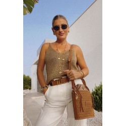 Sienna bag rafia tan