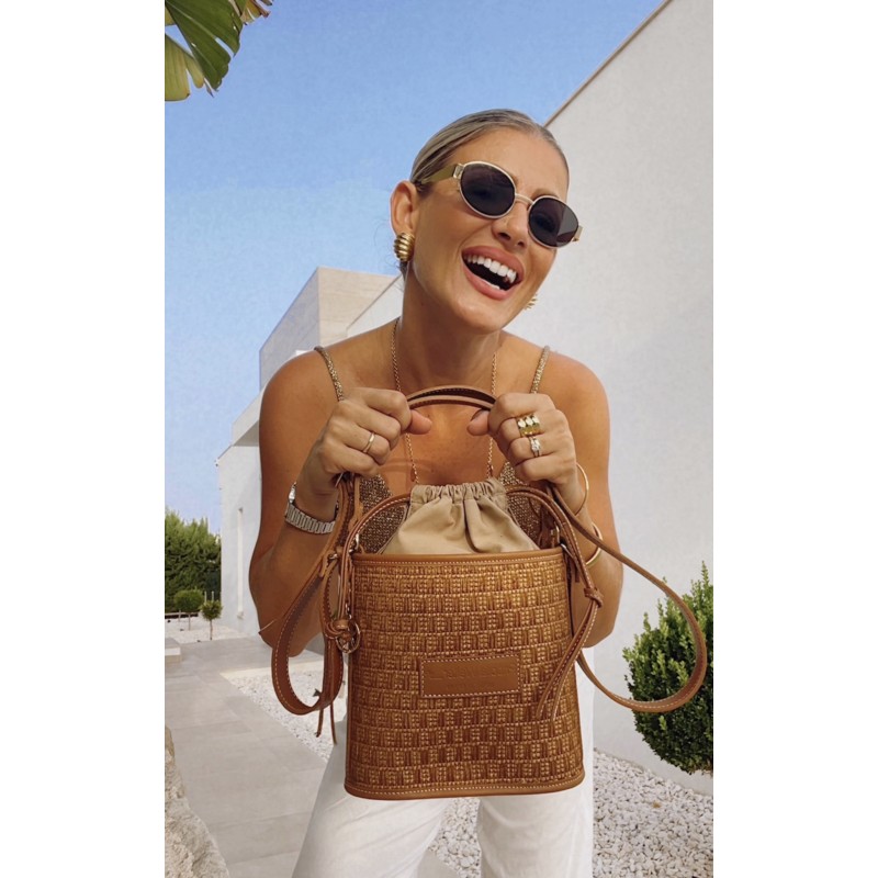 Sienna bag rafia tan