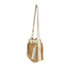 Bolso rafia/piel Adri