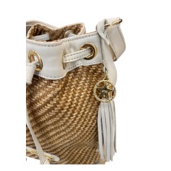 Bolso rafia/piel Adri