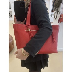SASHA SHOPPING BAG RED