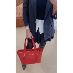 SASHA SHOPPING BAG RED