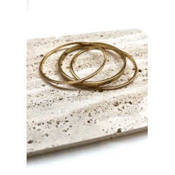 Pulsera triple aros/acero