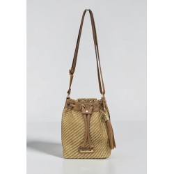 Bolso rafia/piel Adri