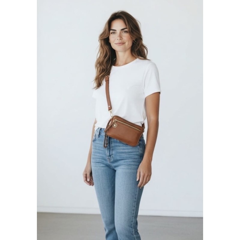 Riñonera Amsterdam tan