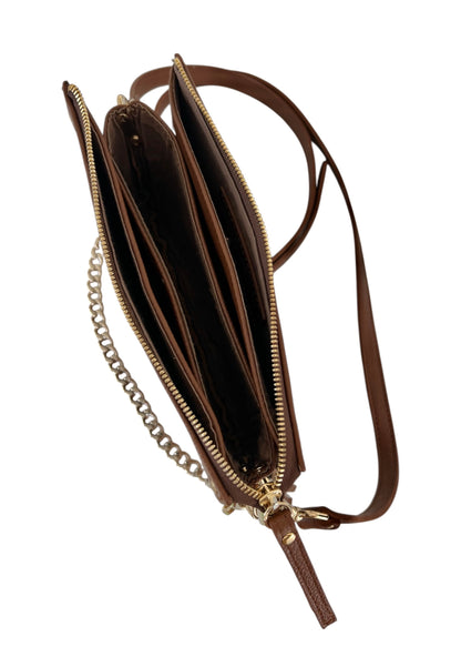 Lea bag brown