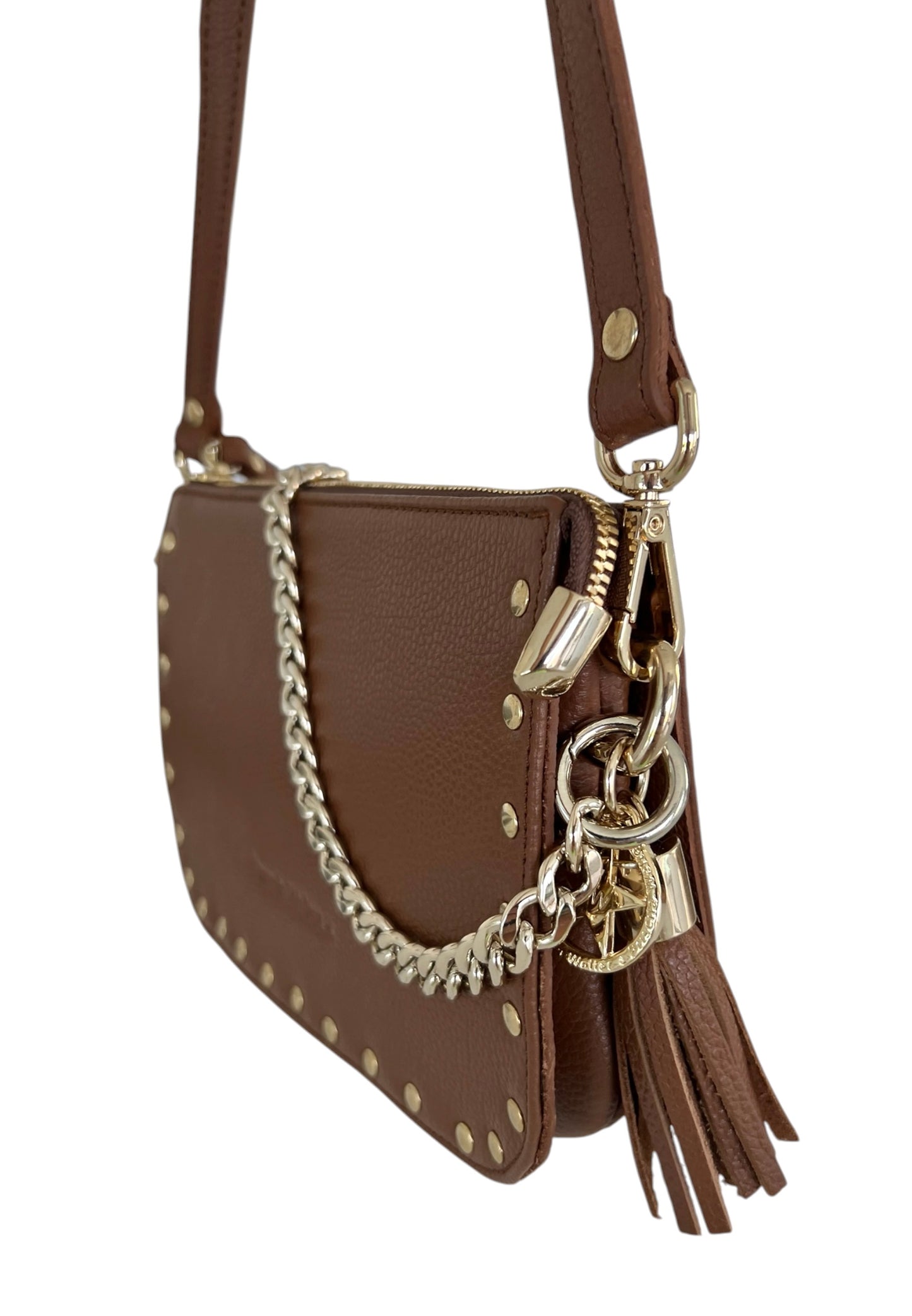 Lea bag brown