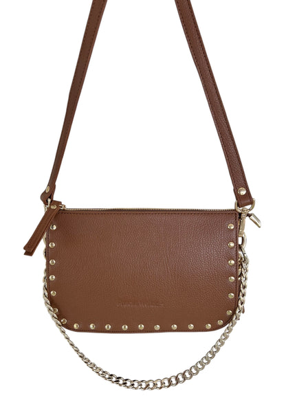 Lea bag brown