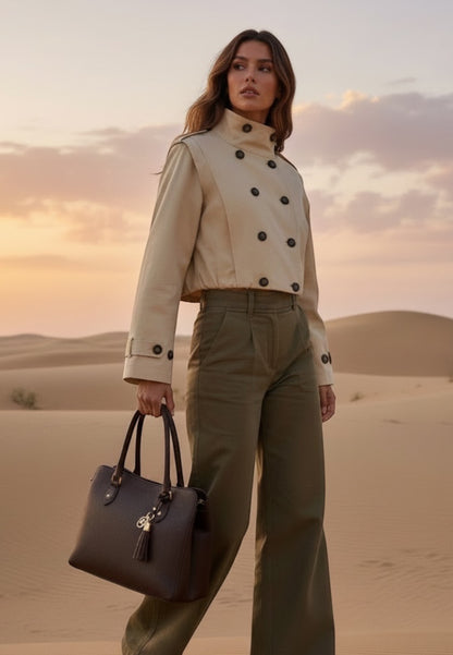 Gala bag coffee brown