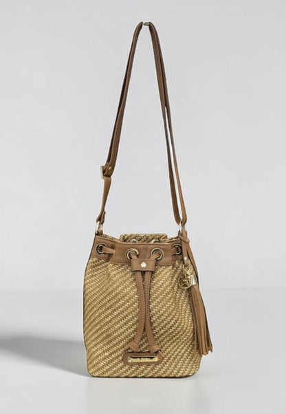 Bolso rafia/piel Adri