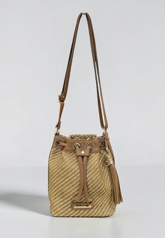 Bolso rafia/piel Adri