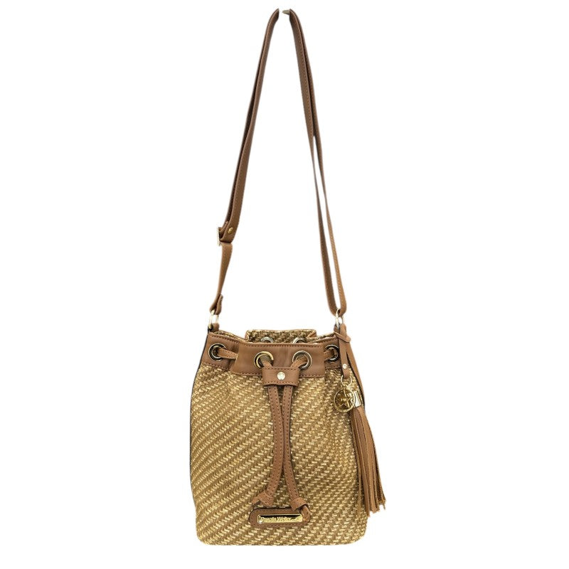 Bolso rafia/piel Adri