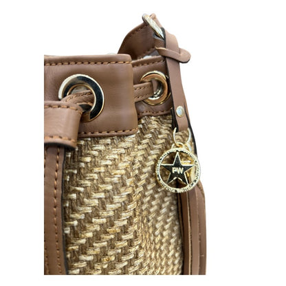Bolso rafia/piel Adri