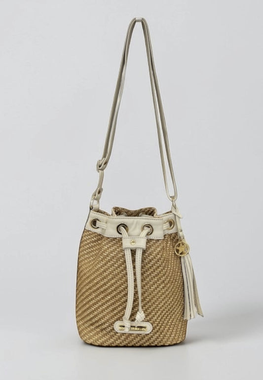 Bolso rafia/piel Adri