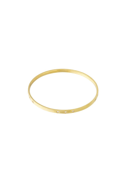 Pulsera acero con piedras