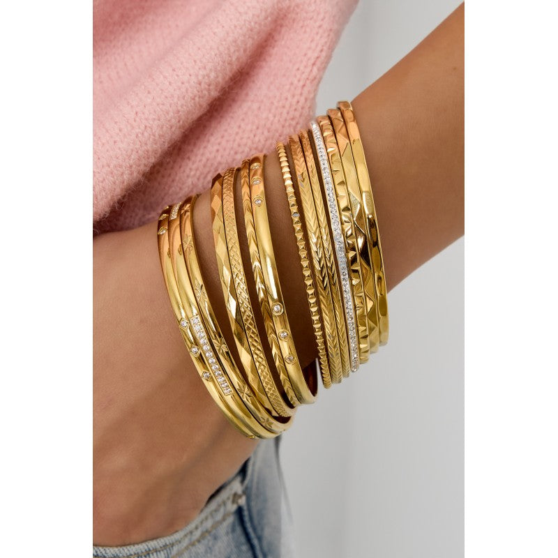 Pulsera acero con piedras